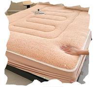 Protège-matelas en velours doux épais avec poche profonde lavable anti-poussière confortable pour l'hiver 180 x 200 cm Solution de sommeil confortable