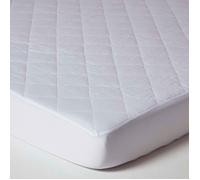 Protège matelas - HOMESCAPES - 150 x 200 cm - Hypoallergénique - Synthétique - Blanc