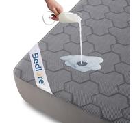 Protège Matelas Imperméable 140x200 cm, BEDLORE Housse de Matelas Integral 30 cm avec Élasticité Tout Autour, Couvre Matelas Respirant, Alèse Adulte Certifiée Oeko-TEX (Gris)