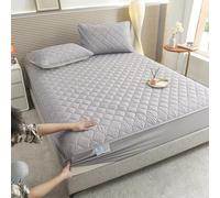 Protège-matelas imperméable 180 x 220 cm pour grand lit/king size avec poche profonde respirant à 360° Couverture complète Bande élastique Convient aux matelas jusqu'à 27,9 cm