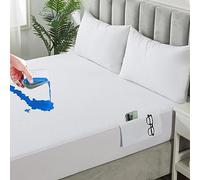 Protege Matelas Impermeable 180x200cm Hauteur 30cm Drap Housse Hypoallergenique, Hautement Respirant,Anti-Retrecissement,Nouvelle Generation: Protection Contre Acarien et Bacterien Blanc