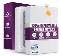Protege Matelas Impermeable, 200 x 200 cm, pour Matelas de 30cm d'épaisseur