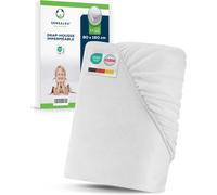 Protège-Matelas Imperméable 80x160 Cm Pour Lit Junior-Drap-Housse Étanche Et Respirant,Alèse Lavable À 95 °C,Housse Matelas Enfant Douce Et Silencieuse,Barrière Anti-Fuite