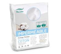 Protège Matelas Imperméable Bouclette Luxe 100% Coton Qualité Supérieure Confort Oeko-TEX® Alese bébé toucalin Drap-Housse hypoallergénique Respirant Isolateur de lit Enfant Pipi antiacarien 60x120