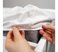 Protège-matelas imperméable - drap de lit, ciré, traverse, frais, protection respirante anti-acariens, hypoallergénique, lavable en machine (avec coins, 160 x 200 cm)