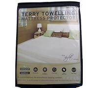 Protège-matelas imperméable en tissu éponge non froissé - Très profond - Hypoallergénique - Anti-acariens - Antibactérien - Super king size