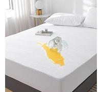Protège Matelas imperméable, Hypoallergénique Housse de Matelas Imperméable et Coton, Alèse Respirante, Hauteur 30cm (137x200 cm)