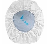 Protège-matelas imperméable pour lit double king size - Drap housse rond (diamètre 210 cm)