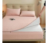 Protège-matelas imperméable, respirant, avec fermeture éclair, pour lit simple/double/king size, anti-poussière, lavable, taille personnalisable, 90 x 190 cm, blanc (200 x 210 + 10 cm)