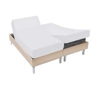 Protège Matelas imperméable spécial lit articulé tête/Pieds relevables | Alèse respirante et silencieuse • Bonnet 30 cm