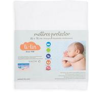Protège-matelas imperméable - TI-TIN - 75 x 35 cm - Doublure éponge 100% - Antibactérien - Élastique