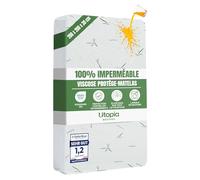 Protege-Matelas Impermeable Viscose 200x200x30 cm, Housse Matelas