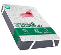 Protege-Matelas Impermeable Viscose avec Sangles Elastiques, 90x200 cm