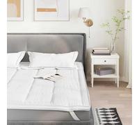 Matelas 200x200 cm vidaxl accueil ferme soutien moelleux épaisseur 30 cm 5 zones + oreiller(s) + protège-matelas G