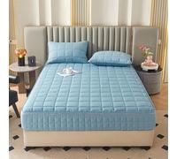 Protège-matelas matelassé avec fermeture éclair - Surmatelas ajusté à 360° lavable et amovible B-135 × 190 + 25 cm - Protection et confort ultimes du lit