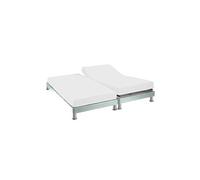Protège matelas molleton 100% coton bio - bonnet 27 cm TPR pour sommier articulé 2x70x190