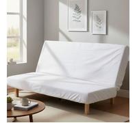 Protège matelas molleton imperméable 100% coton pour clic-clac 130x190 - Blanc - Fabriqué en France - Terre de Nuit