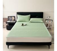 Protège-matelas rafraîchissant et respirant et pliable pour temps chaud, tapis de sommeil AC pour la maison, l'école et le dortoir, vert, 150 x 200 cm, solution ultime de literie d'été