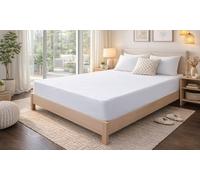 Protège matelas absorbant SONGE 140x190 cm - Coton gratté Blanc G