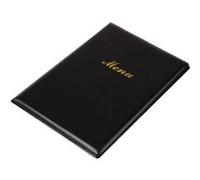 Support pour menu A5 Noir