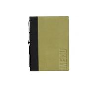 Securit Carte menu Gamme Tendance pour restaurants, cafés et bars 1 insert double (4 pages) A5 Vert