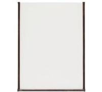 Securit Lot de 3 Protèges-menu Crystal Transparent A4 - Simple (présente 2 Pages A4 en recto-verso)