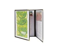 Protège Menus Crystal Format A4 Triple x 3