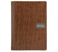 Protège-menus 'RUGA', A5, en cuir, marron