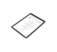 Protège-Menus Style Américain Noirs - Format A4 - - -