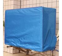 Protege Moteur Clim, Housse Climatiseur Extérieur, Conception a Couverture Intégrale, Tissu Oxford 420D, Imperméable et Coupe Vent(Blue,96x70x40CM/38x27x16IN)