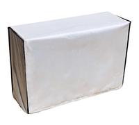 Protege Moteur Clim, Housse Climatiseur Extérieur, Conception a Couverture Intégrale, Tissu Oxford 420D, Imperméable et Coupe Vent(Silver,74x54x26CM/29x21x10IN)