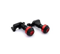 Protège-Moteur Moto Barre de Protection en Caoutchouc pour Pare-Chocs de Moto CFMOTO 800NK NK 800 2023 2024, Boule Anti-Chute modifiée, Accessoires Protection Contre Les Chutes(Red B)