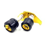 Protège-Moteur Moto Curseur de Protection Anti-Chute pour Moteur Honda MSX125 Grom MSX125SF 2013-2019, Corps Anti-Chute à Billes CNC Équipement Protection Moto(Gold)