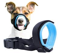 Protège-muselière doux pour chiens - Empêche les morsures indésirables de mâcher en toute sécurité et confort - Rembourrage en néoprène doux - Plus de frottements - Guide d’entraînement inclus pour aider à construire des liens, Extra Large, bleu