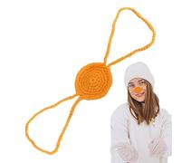 Protège-nez en laine - Chauffe-nez au crochet de 15 cm | Protection nasale d'extérieur coupe-vent élastique Accessoires d'hiver pour le ski, le patinage sur glace, le vélo, l'extérieur, hommes, femmes