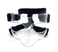 Protège-nez réglable en polycarbonate noir pour protection contre les chocs