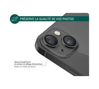 Protège objectif FORCE GLASS Iphone 15 / 15 Plus x 2 noir