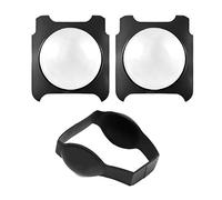 Protège-Objectif pour Insta360 x2, Camnoon Accessoires Insta360 Protecteurs D'objectif Panoramiques Adhésifs Anti-Rayures HD Fisheye + Protecteur en Caoutchouc avec Insta360 One R/RS Caméra
