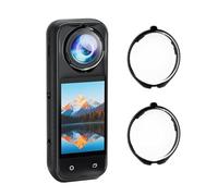 Protège-objectif pour Insta360 X5 Plus grande transparence Verre optique trempé PC Protection de l'objectif de la caméra Anti-rayures Capuchon d'objectif rotatif Accessoires