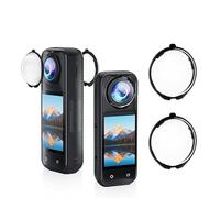 Protège-objectif pour Insta360 X5, protecteur d'objectif en verre trempé optique, revêtement étanche anti-buée, anti-rayures et support rotatif pour caméra d'action X5