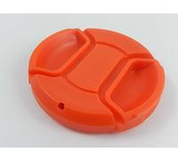 Protège-Objectif Rouge vhbw 49mm avec Griffe intérieure pour Appareil Photo Sony E 16 mm 2.8 (SEL16F28), E 18-55 mm 3.5-5.6 OSS (SEL1855).