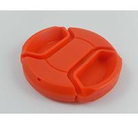 Protège-Objectif Rouge vhbw avec Griffe intérieure 46mm pour Appareil Photo Panasonic Lumix G 1.7/20 mm Asph, Panasonic Lumix G 14 mm 2.5 Asph.