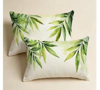 Protege Oreiller 40x80, Coussin de Canapé VertLot de 2, Velours Moelleux et Doux Taie d Oreiller Feuilles, Conception Double Face pour Salon, Chambre d’Enfant Canapé,lit et Salon Home Décor-85887