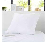 Protège oreiller anti-acariens imperméable molleton 100% coton 65x65 Blanc G