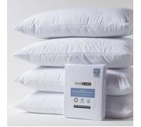 HOMESCAPES Protège-Oreiller imperméable en Tissu éponge 40x80 cm, sous taie d’Oreiller, Lot de 4