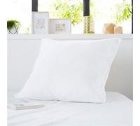 Protège-oreiller molleton coton confortable et absorbant 65x65 cm Blanc, Blanc G
