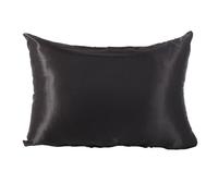 ProtèGe-Oreillers 1 taie d'oreiller Unie Lisse en Imitation Soie, Douce et réversible, for Une Peau Saine (sans garnissage)(Queen50X75CM,1PC White)