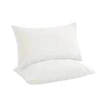 ProtèGe-Oreillers Taie d'oreiller 2 pièces en Coton uni, Housse 50x66 50x70, taie à Rabat(Color1,80x80cmcm 2pcs)