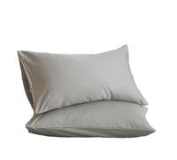 ProtèGe-Oreillers Taie d'oreiller 2 pièces en Coton uni, Housse 50x66 50x70, taie à Rabat(Color2,80x80cmcm 2pcs)