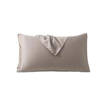 ProtèGe-Oreillers Taie d'oreiller en Coton uni, Housse de Couette for la Maison ou l'hôtel, Style Simple (sans Rembourrage)(Dark Grey,40x60cm 2pcs)